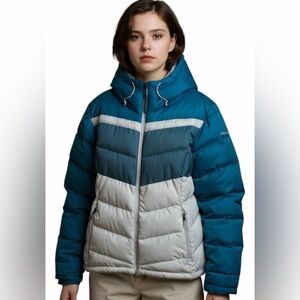 Columbia Timber Top Mountain Teal and gray Jacket Xl